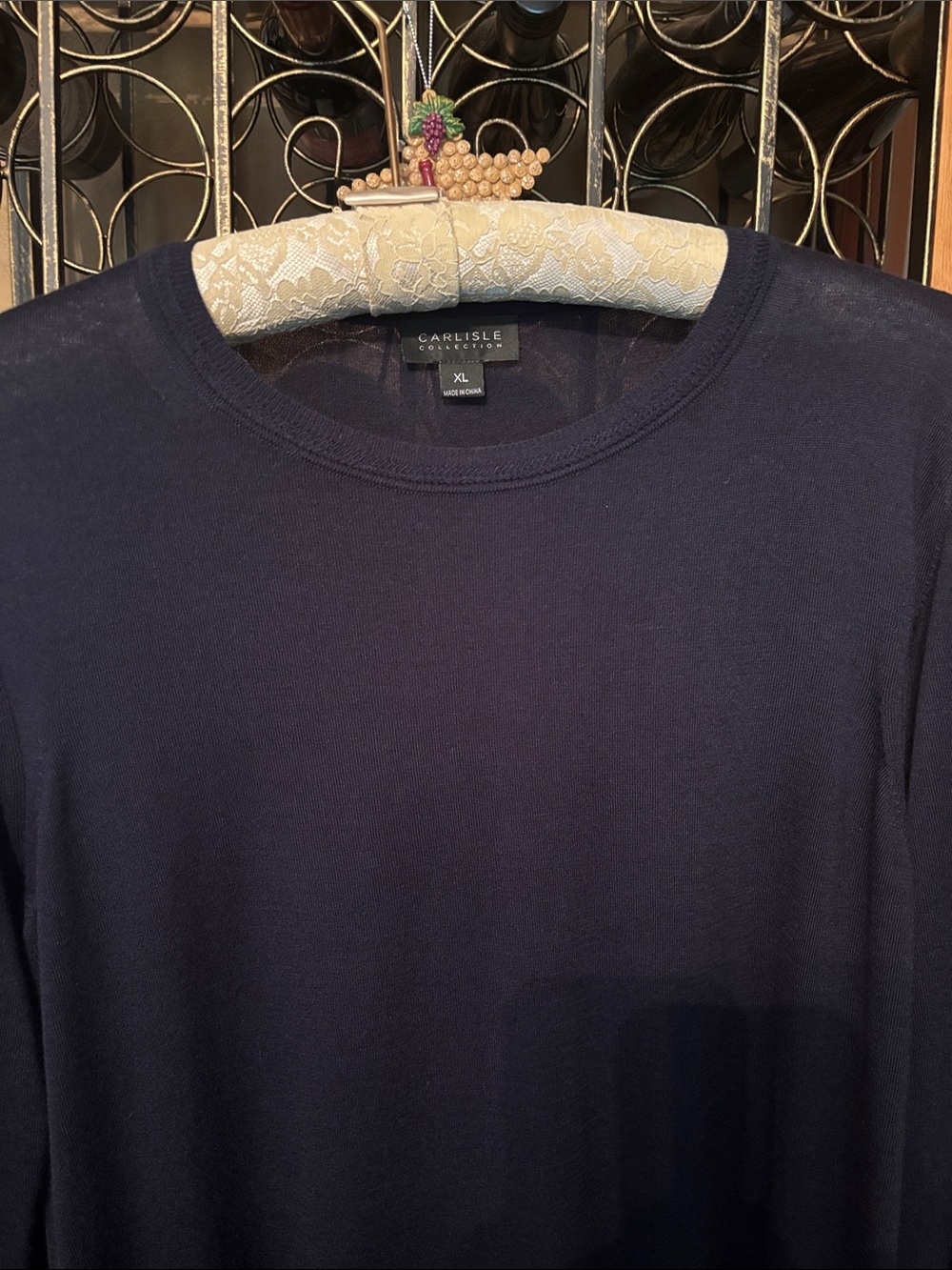 Women’s Navy Crew Neck lightweight sweater